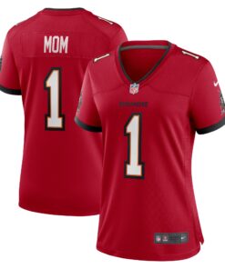 Number 1 Mom Tampa Bay Buccaneers  Women_s Game Jersey  Red