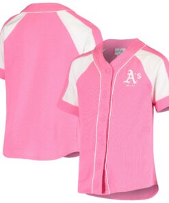 Oakland Athletics Youth Team Spirit Fashion Jersey  Pink