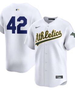  Oakland Athletics2024 Jackie Robinson Day Home Limited Jerseynbspâ€“ White