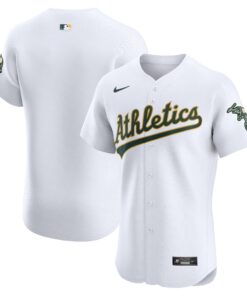 Oakland AthleticsHome Elite Jersey  White