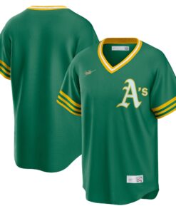 Oakland AthleticsRoad Cooperstown Collection Team Jersey  Kelly Green
