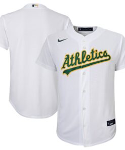 Oakland AthleticsYouth Home Replica Team Jersey  White