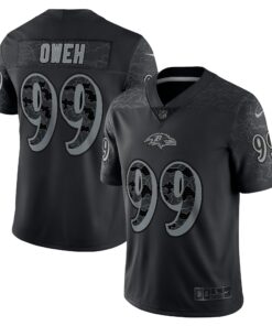 Odafe Oweh Baltimore Ravens  RFLCTV Limited Jersey  Black