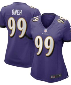 Odafe Oweh Baltimore Ravens  Women_s Game Jersey  Purple