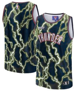 Oklahoma City Thunder NBA &amp KidSuper Studios by Fanatics Unisex Hometown Jersey - Black