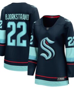 Oliver Bjorkstrand Seattle Kraken Fanatics Women_s Home Breakaway Player Jersey  Deep Sea Blue