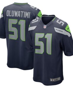 Olusegun Oluwatimi Seattle Seahawks   Game Jersey  College Navy