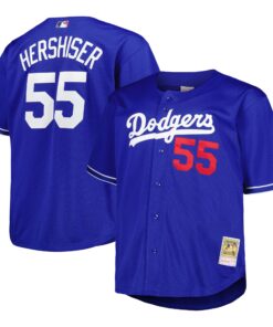 Orel Hershiser Los Angeles Dodgers Mitchell amp Ness Big amp Tall Cooperstown Collection Batting Practice Replica Jersey  Royal