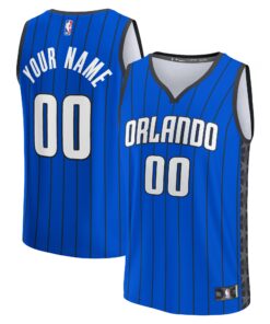  Orlando Magic Fanatics Fast Break Custom Jersey - Blue - Statement Edition
