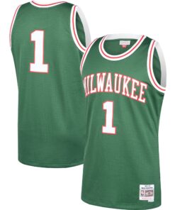 Oscar Robertson Milwaukee Bucks Mitchell &amp Ness 200102 Hardwood Classics Swingman Jersey - Green