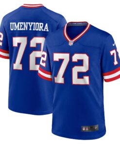 Osi Umenyiora New York Giants  Classic Retired Player Game Jersey  Royal