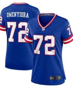 Osi Umenyiora New York Giants  Women_s Classic Retired Player Game Jersey  Royal