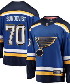 Oskar Sundqvist St. Louis Blues Fanatics Home Breakaway Player Jersey  Blue