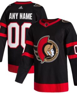 Ottawa Senators 202021 Home Authentic Custom Jersey  Black