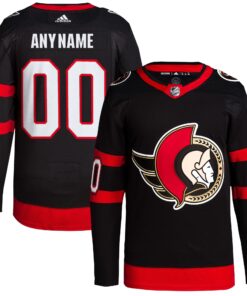 Ottawa Senators  Home  Primegreen Authentic Custom Jersey  Black