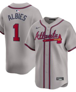 Ozzie Albies Atlanta BravesAway Limited Player Jersey  Gray