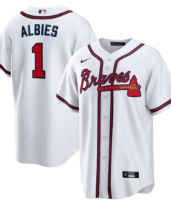 Ozzie Albies Atlanta BravesHome Replica Player Name Jersey  White