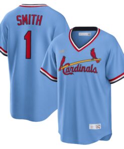 Ozzie Smith St. Louis CardinalsRoad Cooperstown Collection Player Jersey  Light Blue