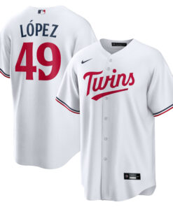 Pablo LÃ³pez Minnesota TwinsHome  Replica Player Jersey  White