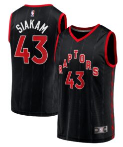 Pascal Siakam Toronto Raptors Fanatics Fast Break Replica Jersey Black - Statement Edition