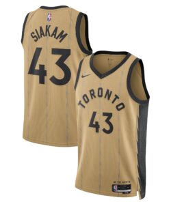 Pascal Siakam Toronto Raptors Unisex 202324 Swingman Jersey - Gold - City Edition