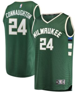 Pat Connaughton Milwaukee Bucks Fanatics Fast Break Replica Jersey - Icon Edition - Hunter Green
