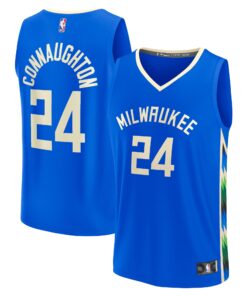 Pat Connaughton Milwaukee Bucks Fanatics Fastbreak Jersey - City Edition - Royal