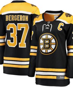 Patrice Bergeron Boston Bruins Fanatics Women_s Captain Patch Home Breakaway Jersey  Black