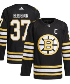Patrice Bergeron Boston Bruins Home Captain Patch Primegreen Authentic Pro Player Jersey  Black