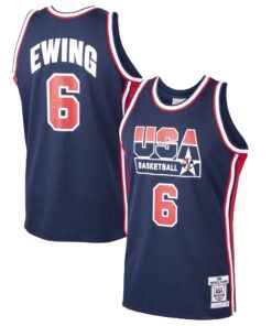 Patrick Ewing USA Basketball Mitchell &amp Ness 1992 Dream Team Authentic Jersey - Navy