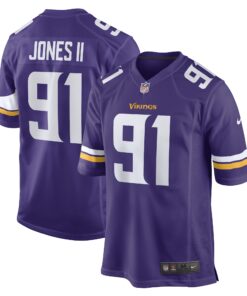 Patrick Jones II Minnesota Vikings  Team Game Player Jersey  Purple 1