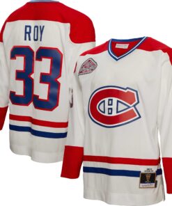 Patrick Roy Montreal Canadiens Mitchell amp Ness  199293 Blue Line Player Jersey  White