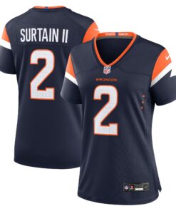 Patrick Surtain II Denver Broncos  Women_s Mile High Collection Alternate Game Jersey  Navy