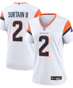 Patrick Surtain II Denver Broncos  Women_s Mile High Collection Game Jersey  White