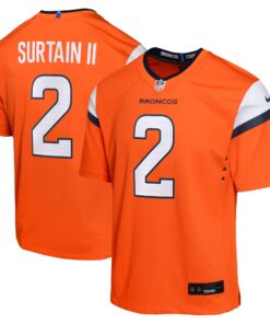 Patrick Surtain II Denver Broncos  Youth Mile High Collection Game Jersey  Orange