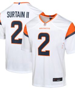 Patrick Surtain II Denver Broncos  Youth Mile High Collection Game Jersey  White