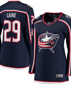 Patrik Laine Columbus Blue Jackets Fanatics Women_s Home Breakaway Jersey  Navy