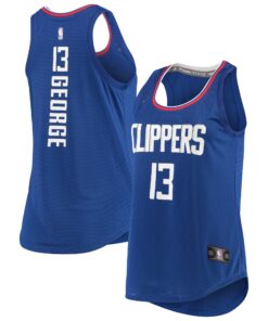 Paul George LA Clippers Fanatics Women's Fast Break Player Movement Jersey Tank Top - Royal