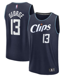 Paul George LA Clippers Fanatics Youth Fast Break Jersey - Navy - City Edition