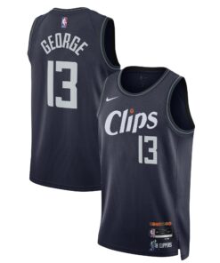 Paul George LA Clippers Unisex 202324 Swingman Jersey - Navy - City Edition