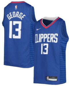 Paul George LA Clippers Youth 202122 Diamond Swingman Jersey - Icon Edition - Royal