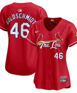 Paul Goldschmidt St. Louis CardinalsWomen_s 2024 City Connect Limited Player Jersey  Red