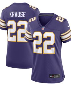 Paul Krause Minnesota Vikings  Women_s Classic Retired Player Jersey  Purple