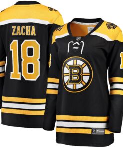 Pavel Zacha Boston Bruins Fanatics Women_s Home Breakaway Player Jersey  Black