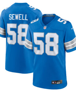 Penei Sewell Detroit Lions  Game Jersey  Blue