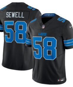 Penei Sewell Detroit Lions  Vapor F.U.S.E. Alternate Limited Jersey  Black