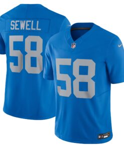 Penei Sewell Detroit Lions  Vapor F.U.S.E. Alternate Limited Jersey  Blue