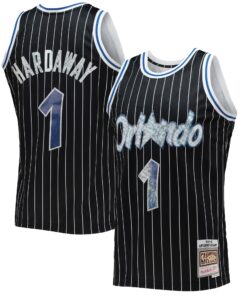 Penny Hardaway Orlando Magic Mitchell &amp Ness 199697 Hardwood Classics NBA 75th Anniversary Diamond Swingman Jersey - Black