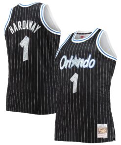 Penny Hardaway Orlando Magic Mitchell &amp Ness Big &amp Tall 199495 NBA 75th Anniversary Diamond Swingman Jersey - Black
