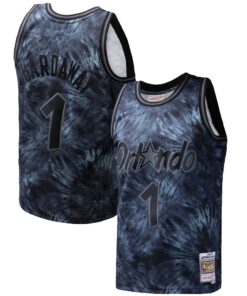 Penny Hardaway Orlando Magic Mitchell &amp Ness Hardwood Classics 198485 Tie-Dye Swingman Jersey - Black